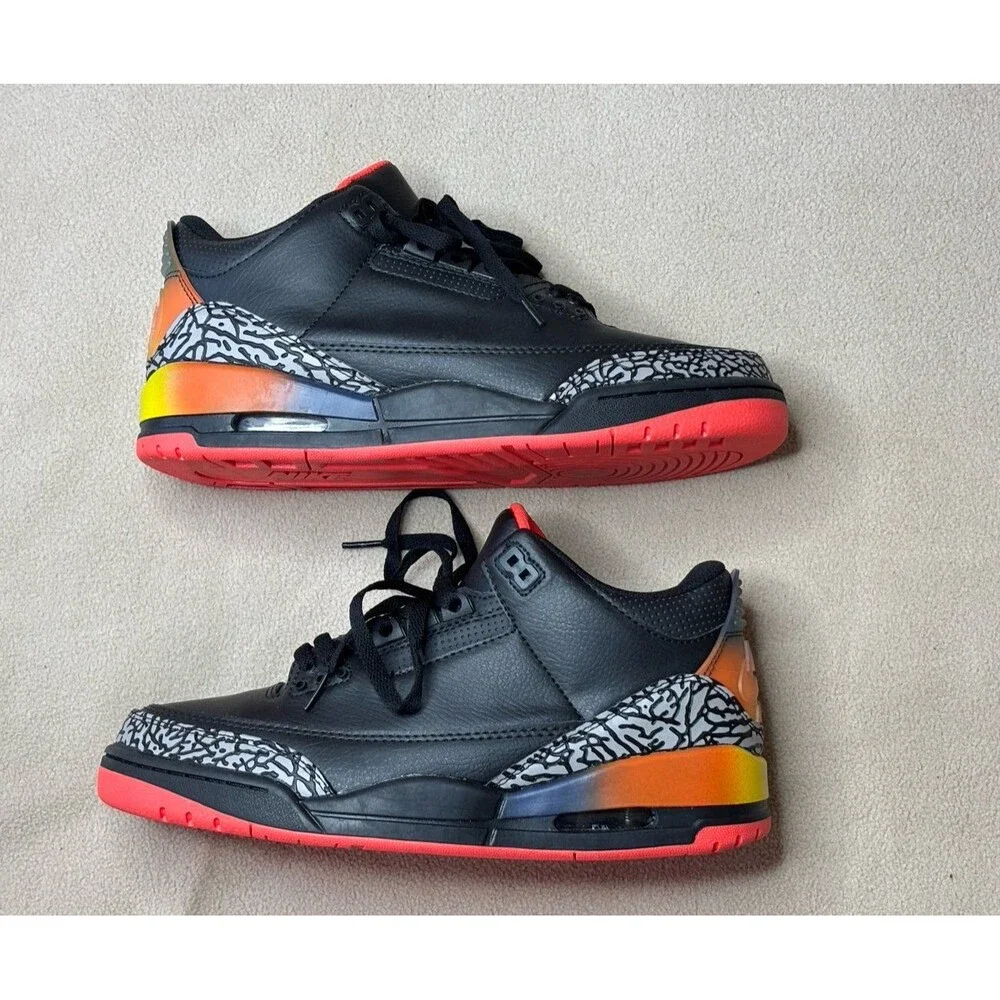 Jordan Air Jordan 3 Retro SP J Balvin Rio Black Solar Flare Size 10